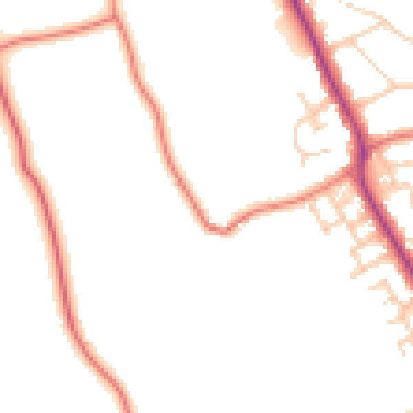 Daytime road noise heatmap for L31 4HQ