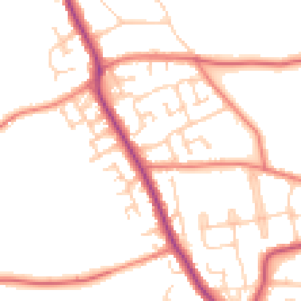 Daytime road noise heatmap for L31 4JG