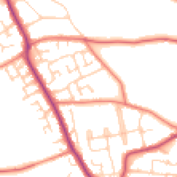Daytime road noise heatmap for L31 4JH