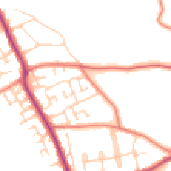 Daytime road noise heatmap for L31 4JP