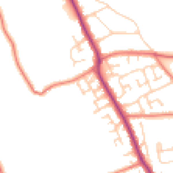 Daytime road noise heatmap for L31 4JU