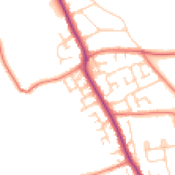 Daytime road noise heatmap for L31 4JX