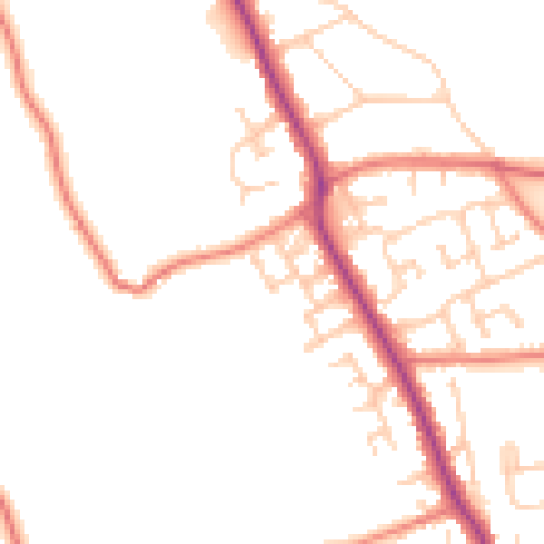 Daytime road noise heatmap for L31 4JZ