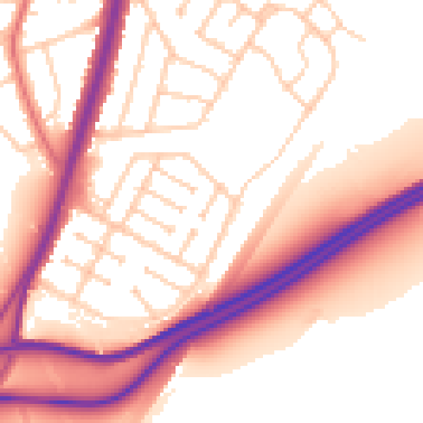 Daytime road noise heatmap for L31 5JJ