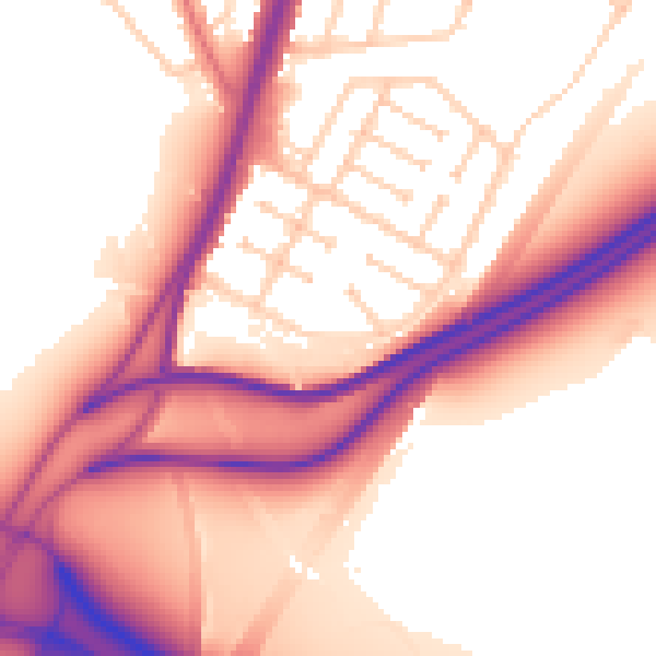 Daytime road noise heatmap for L31 5JY