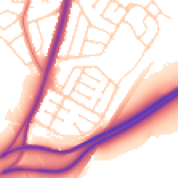 Daytime road noise heatmap for L31 5LA