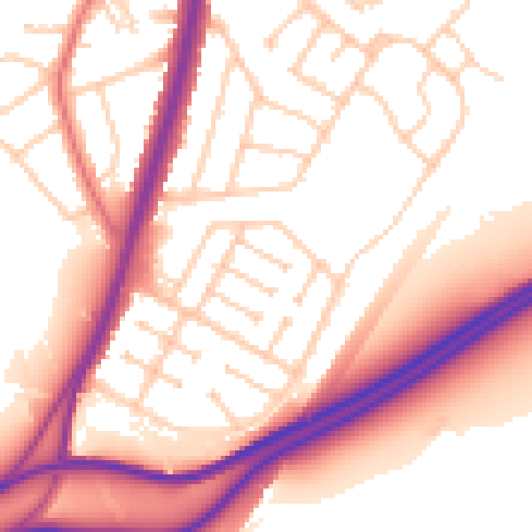 Daytime road noise heatmap for L31 5LB