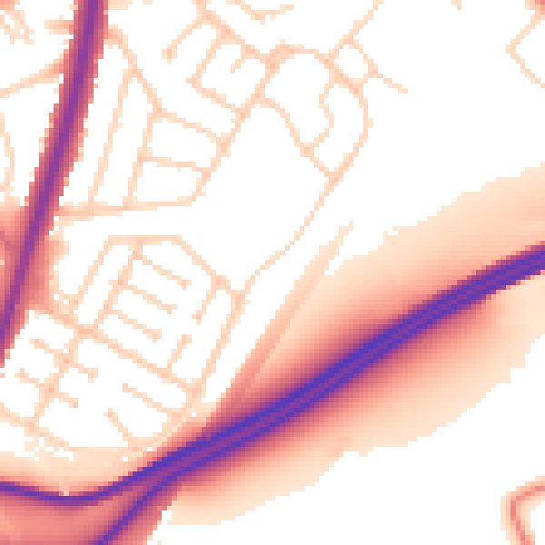 Daytime road noise heatmap for L31 5LU