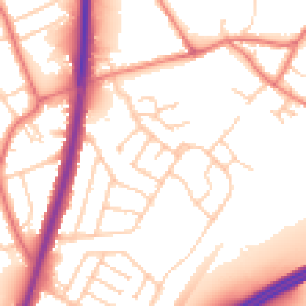 Daytime road noise heatmap for L31 5ND
