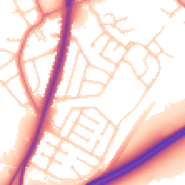 Daytime road noise heatmap for L31 5NH