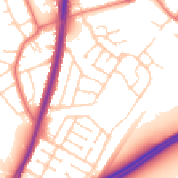 Daytime road noise heatmap for L31 5NS