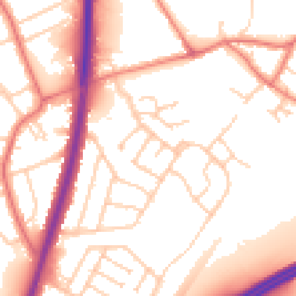 Daytime road noise heatmap for L31 5NT