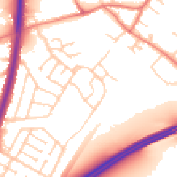 Daytime road noise heatmap for L31 5PA