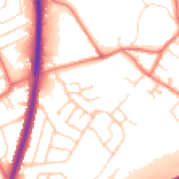 Daytime road noise heatmap for L31 5PN