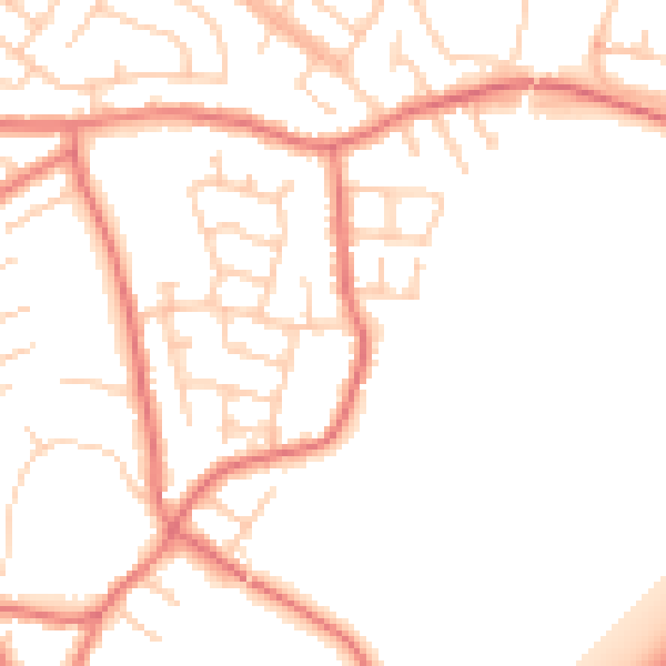 Daytime road noise heatmap for L31 6AB