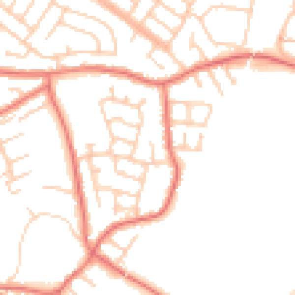Daytime road noise heatmap for L31 6AH
