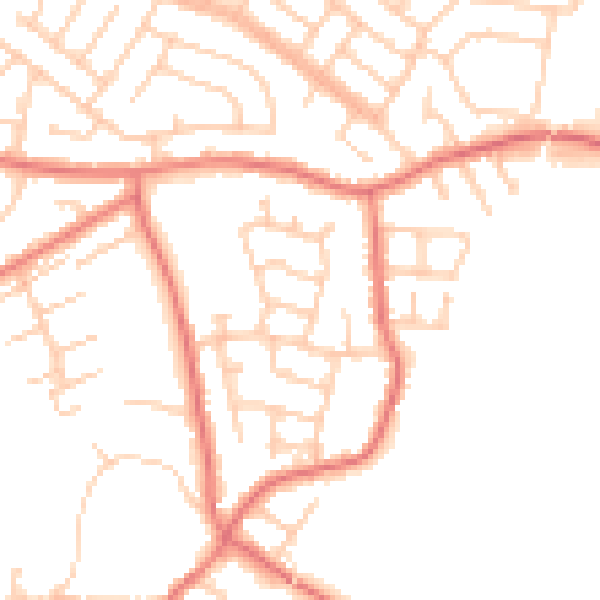 Daytime road noise heatmap for L31 6AJ