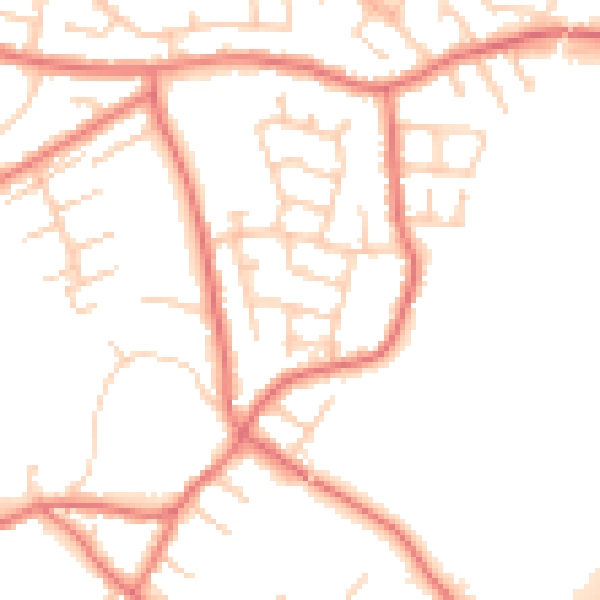 Daytime road noise heatmap for L31 6AS