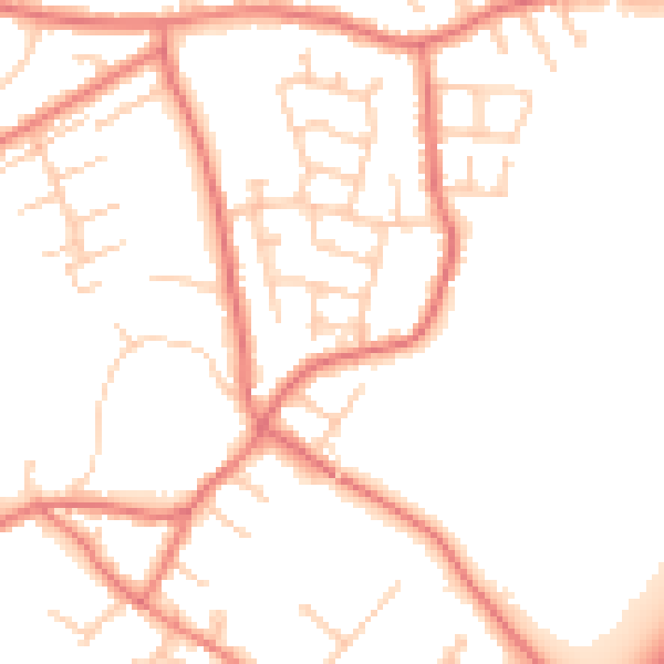Daytime road noise heatmap for L31 6AU