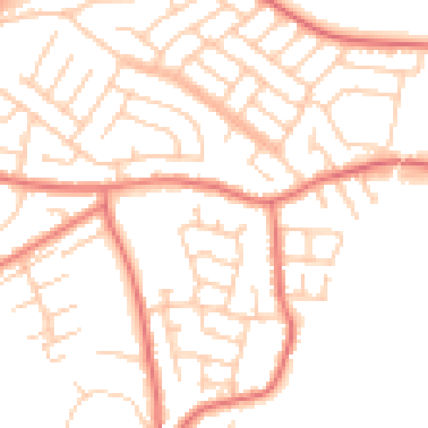 Daytime road noise heatmap for L31 6AW