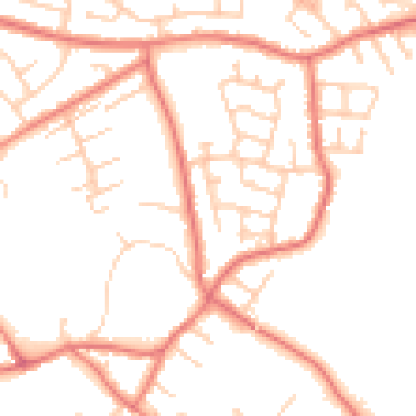 Daytime road noise heatmap for L31 6AX