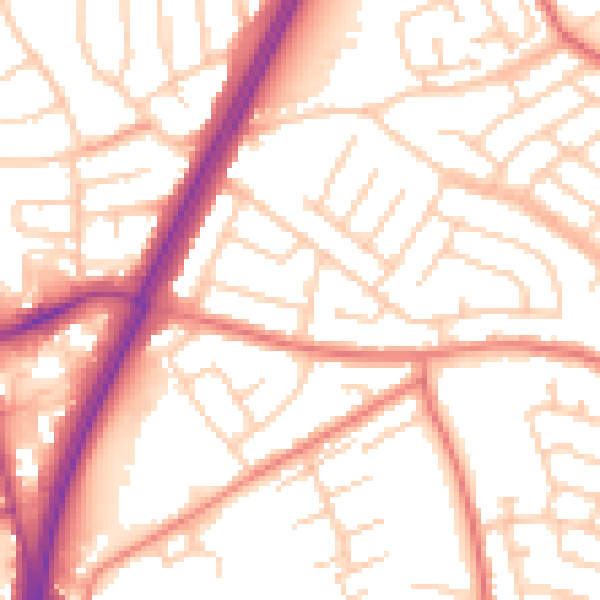 Daytime road noise heatmap for L31 6BU