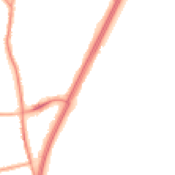 Night-time road noise heatmap for L31 6BY
