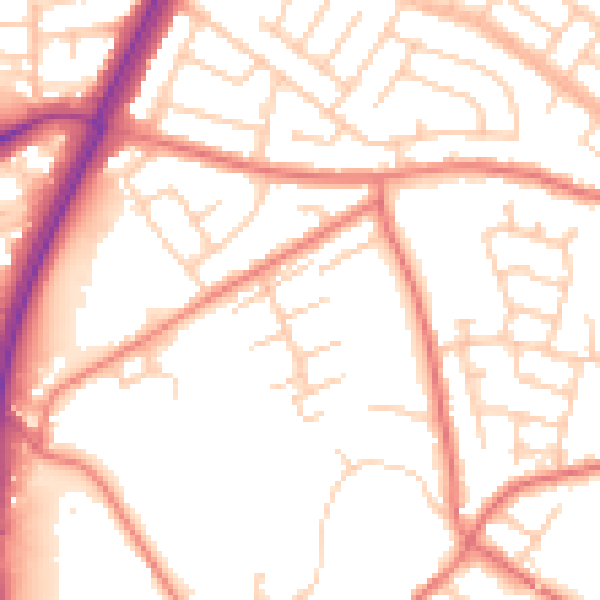Daytime road noise heatmap for L31 6DR