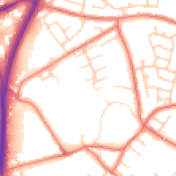 Daytime road noise heatmap for L31 6DZ