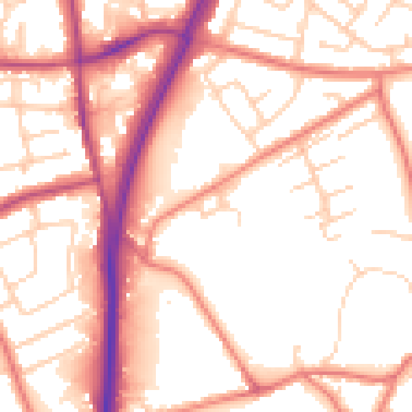 Daytime road noise heatmap for L31 6ER