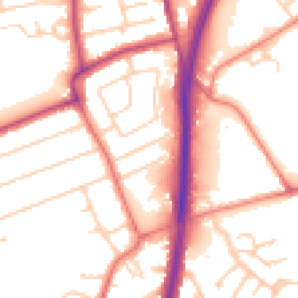 Daytime road noise heatmap for L31 7AA