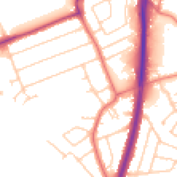 Daytime road noise heatmap for L31 7AN