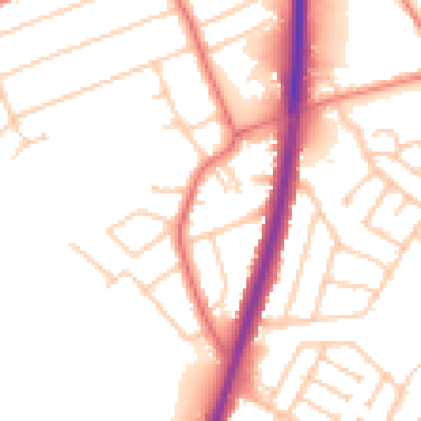 Daytime road noise heatmap for L31 7AR