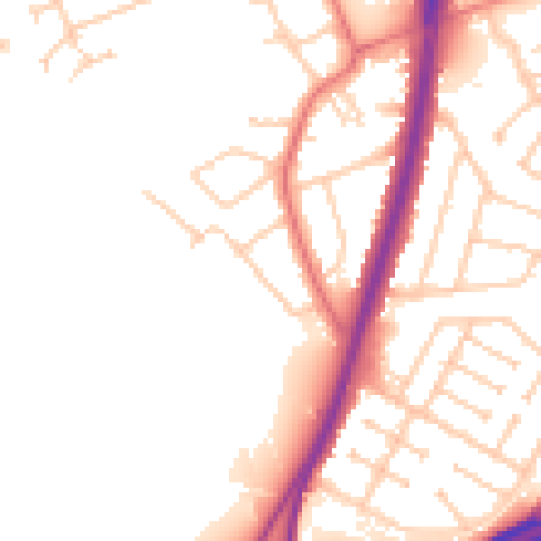 Daytime road noise heatmap for L31 7BL