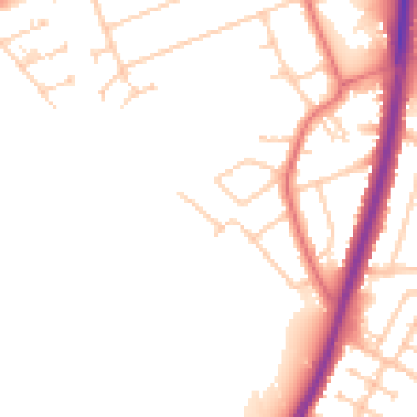 Daytime road noise heatmap for L31 7BP