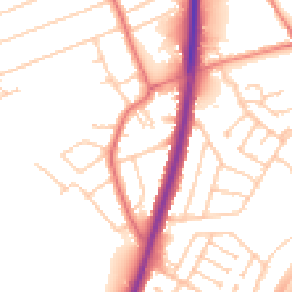 Daytime road noise heatmap for L31 7BR