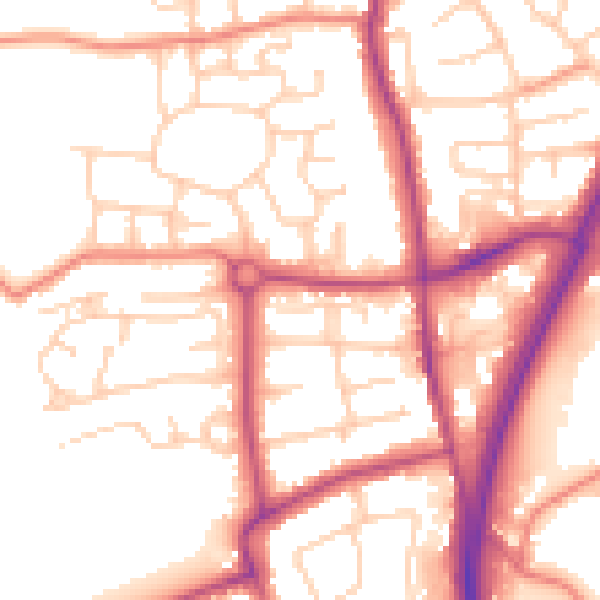 Daytime road noise heatmap for L31 7BT