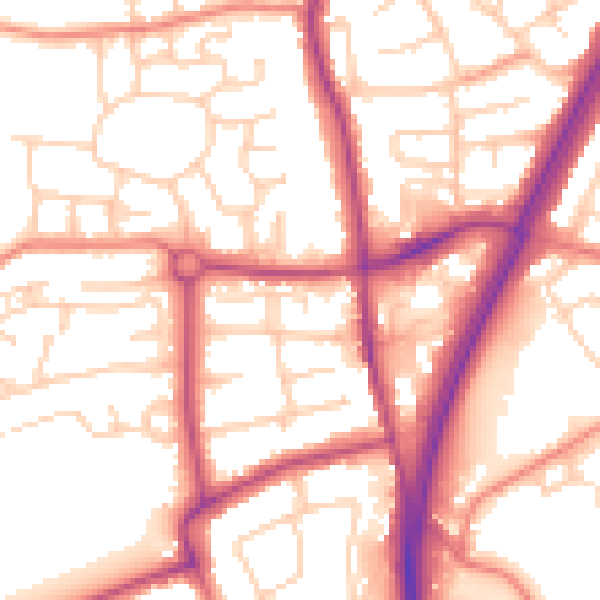 Daytime road noise heatmap for L31 7BU