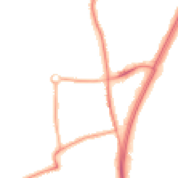 Night-time road noise heatmap for L31 7BU