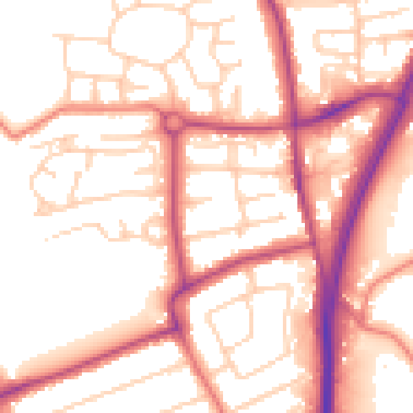 Daytime road noise heatmap for L31 7BX