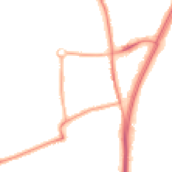 Night-time road noise heatmap for L31 7DE