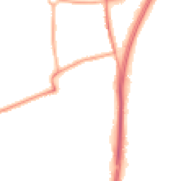 Night-time road noise heatmap for L31 7DS