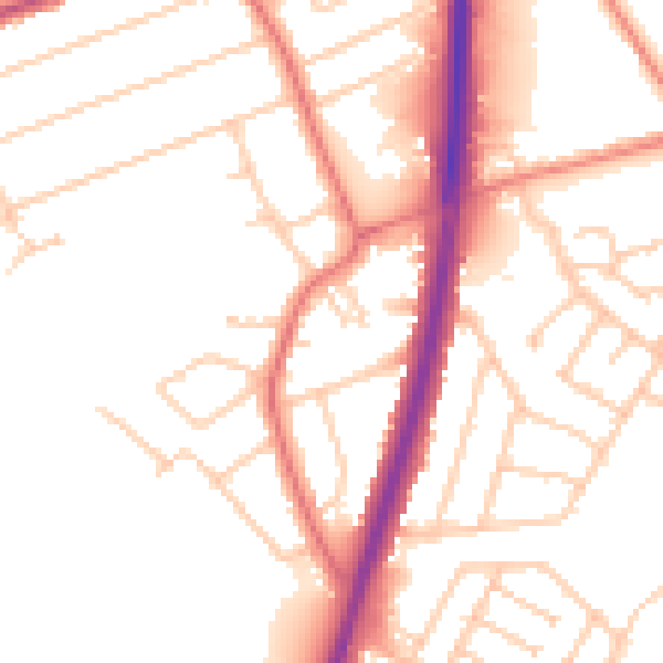 Daytime road noise heatmap for L31 7EA
