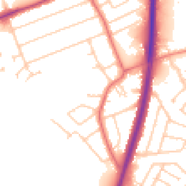 Daytime road noise heatmap for L31 7EB