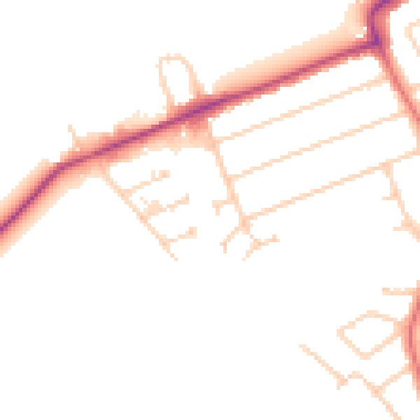 Daytime road noise heatmap for L31 8BA