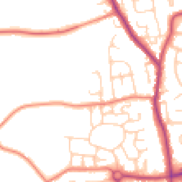 Daytime road noise heatmap for L31 8BB