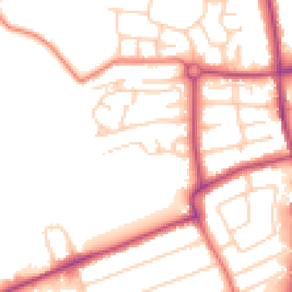 Daytime road noise heatmap for L31 8BF