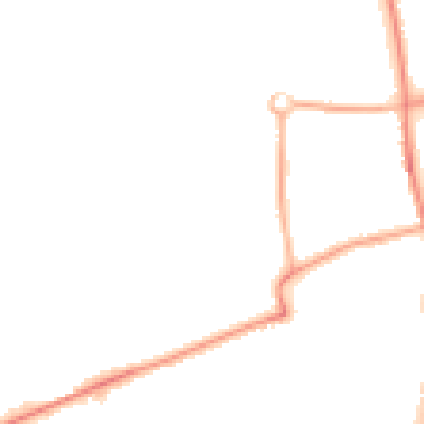 Night-time road noise heatmap for L31 8BF