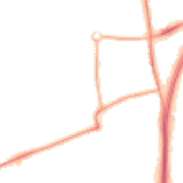 Night-time road noise heatmap for L31 8BZ