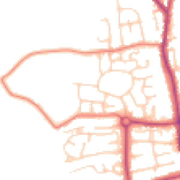 Daytime road noise heatmap for L31 8DF
